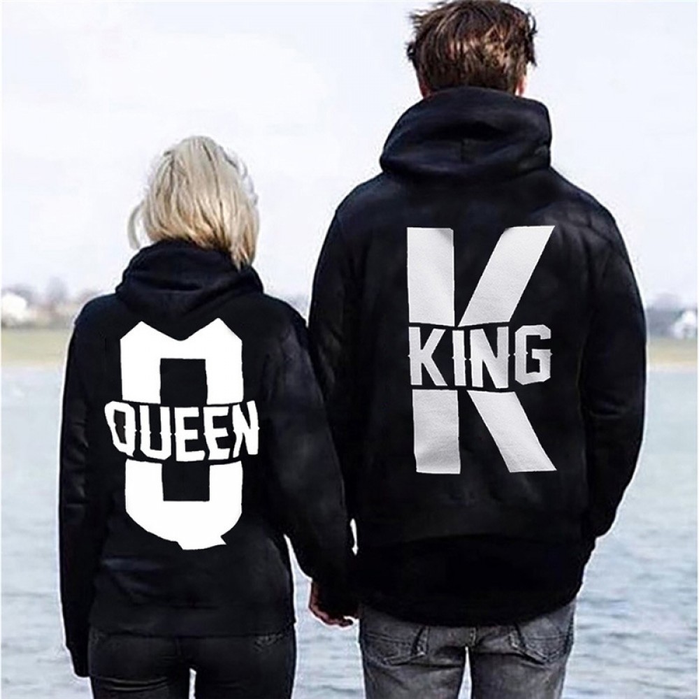 Couple Hoodies  Sweatshirts King  Queen  Hoodie  His and 