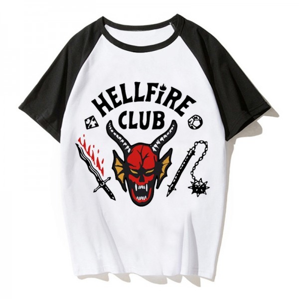 Stranger Things 4 Hellfire Club Raglan Shirts