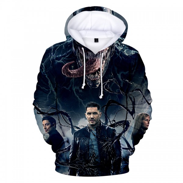 Hot Movie Venom 3D Print Pullover Hoodie Sweatershirt