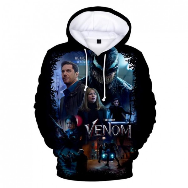 Unisex Venom 3D Print Pullover Hoodies Sweatershirt