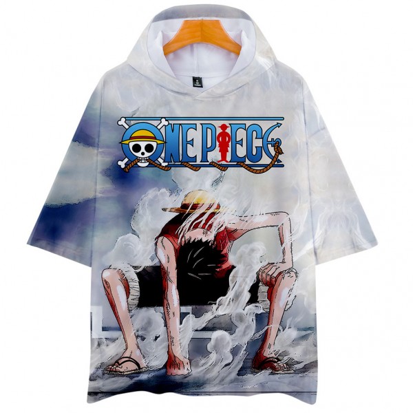 One Piece Hooded T-shirt - Straw Hats Captain Monkey D Luffy Awesome Hoodie Sweatshirt