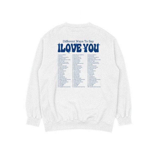 Unisex Different Ways To Say I Love You Oversized Sweatshirt