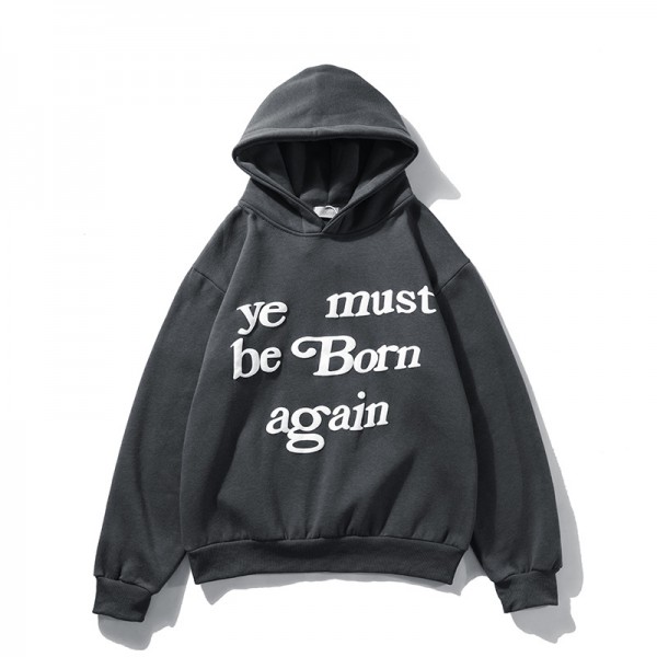Ye Must Be Born Again Hoodies Kanye Hip Hop Hooded Cotton Sweatshirts