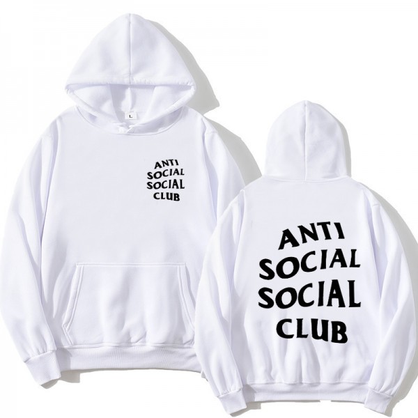 Oversized Hoodie Anti Social Club Printed Sweatshirts
