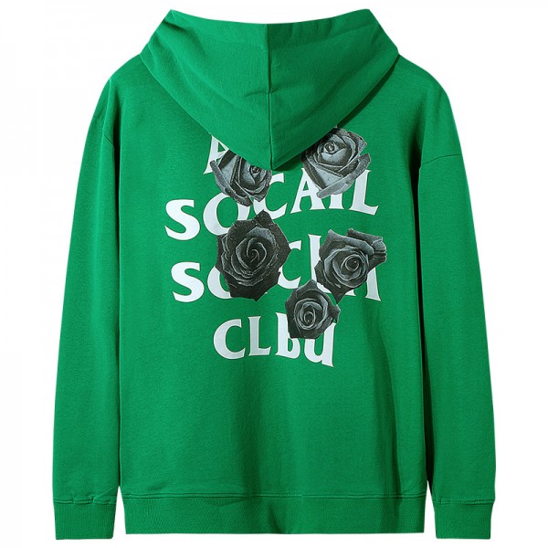Unisex Sweatshirts Anti Social Social Club Printed Rose Floral Hoodies