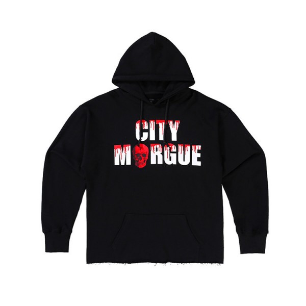 Oversized Hip Hop Vlone City Morgue Hoodies
