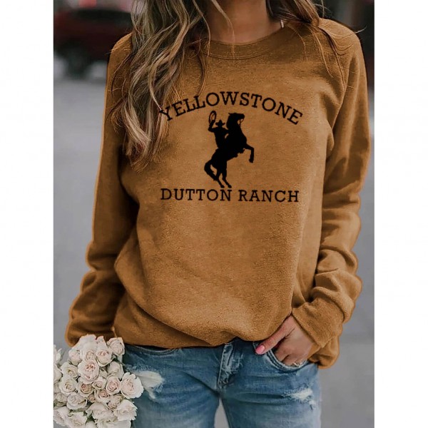 Brown Yellowstone Dutton Ranch Sweatshirts