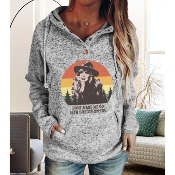 Womens Yellowstone Don't Make Go Beth On You Button Up Hoodies