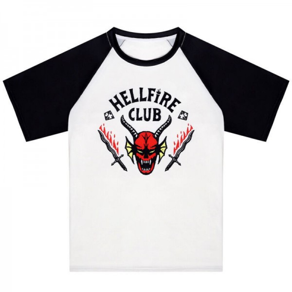 Stranger Things Hellfire Club T Shirts Short Sleeve Tees