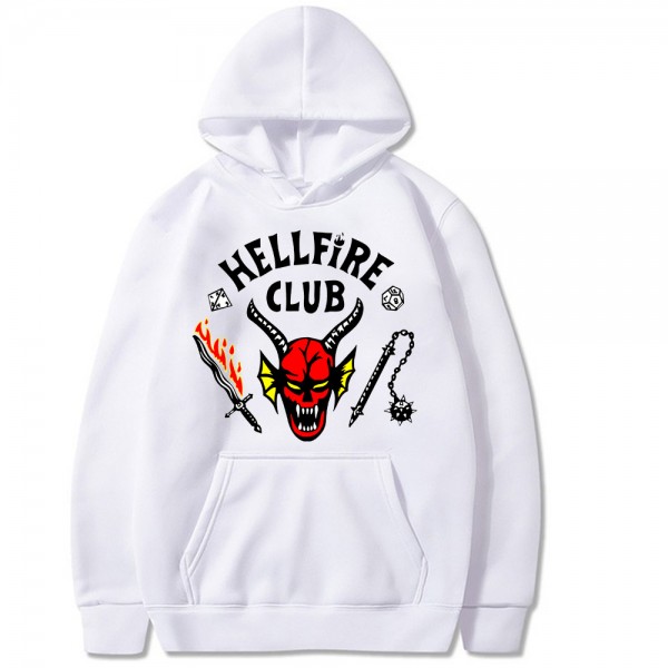 Unisex Pullover Oversized Stranger Things Hellfire Club Hoodies