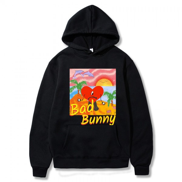 Unisex Streetwear Oversized Bad Bunny Hoodie