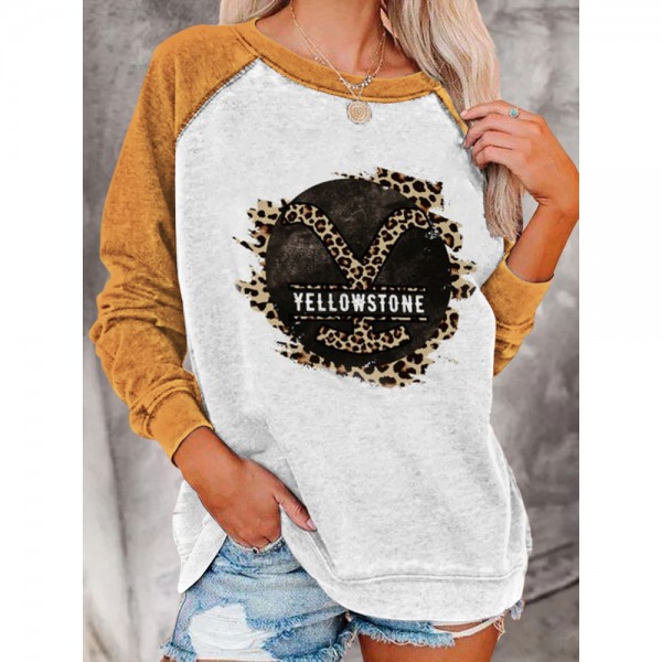 Womens Yellowstone Graphic Crewneck Sweatshirt