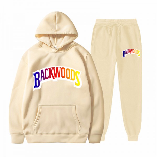 Unisex Streetwear Backwoods Hoodies Sweatpants Set