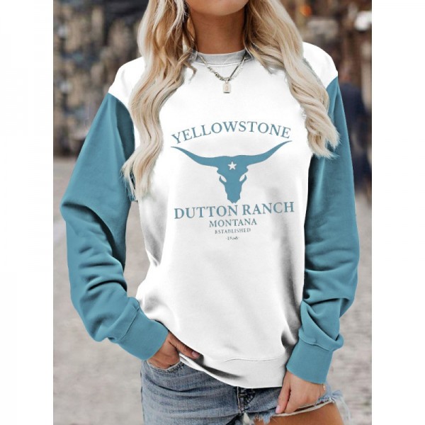 Womens Yellowstone Dutton Ranch Montana 3D Long Sleeve Shirt