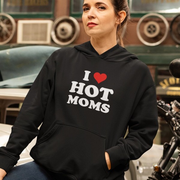 I Heart Hot Moms Hoodies