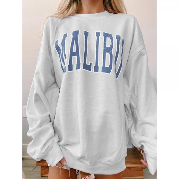 Ladies Malibu Long Sleeve Crewneck Sweatshirt