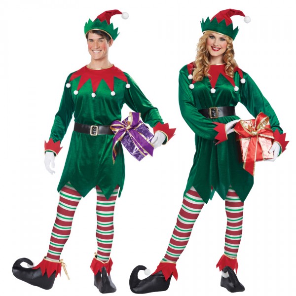 Adult Christmas Elf Costume for Men & Women