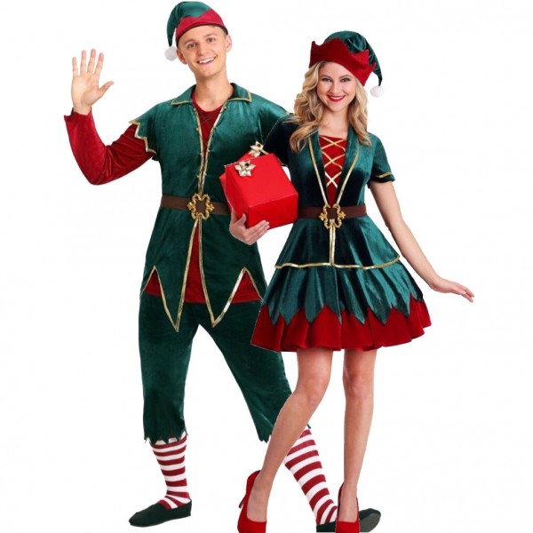 Christmas Costumes Adult Elf Cosplay Suits