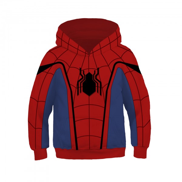 Kids Spiderman Hoodie - Classic Spider-Man 3D Pullover Hoodies Sweatshirt