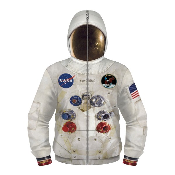 Kids NASA Full Zip Up Hoodie Jacket