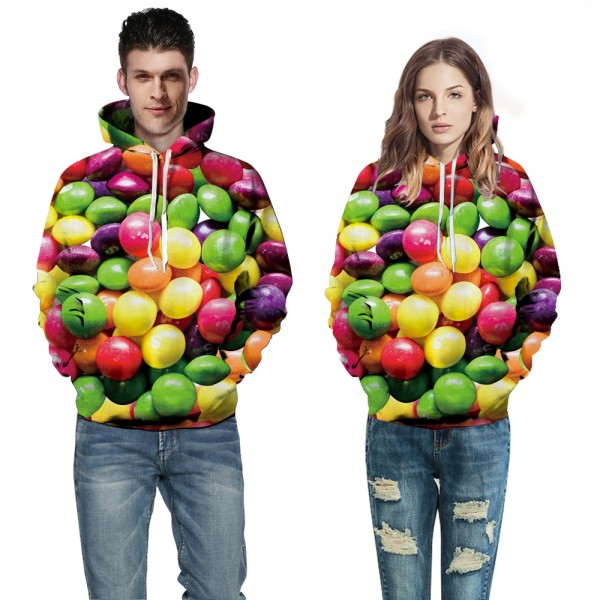 Rainbow Candy 3D Printed Hoodies Sweatshirt Pullover