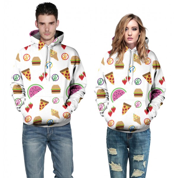 Food Pattern 3D Sweatshirt Hoodie Pullover For Men & Women