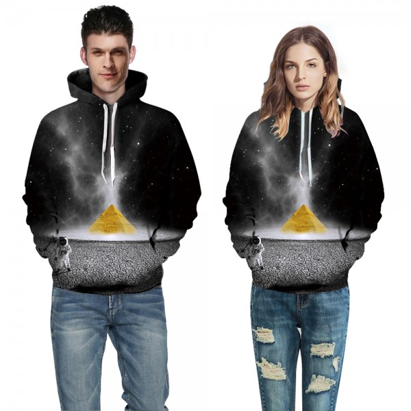 Black Galaxy Space 3D Hoodie Sweatshirt Pullover