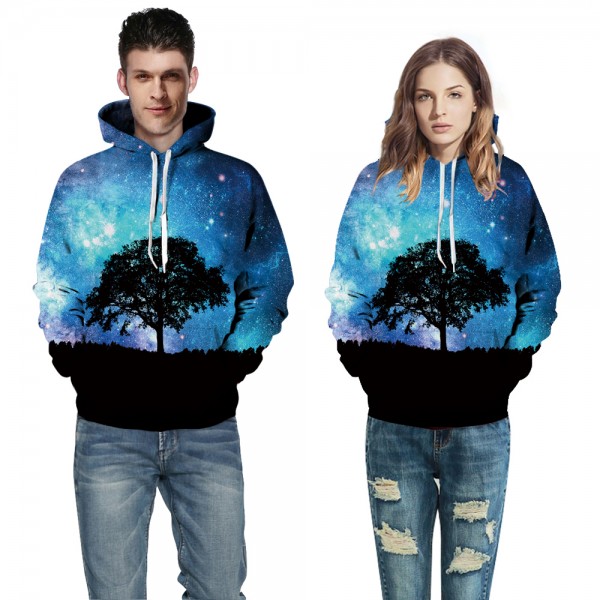 Galaxy Tree 3D Hoodies Sweatshirt Pullover