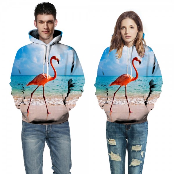 Flamingos 3D Hoodies Sweatshirt Pullover