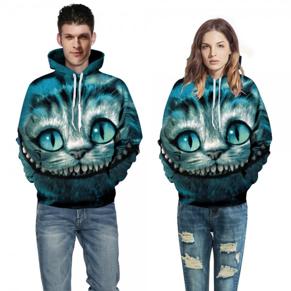Cheshire Cat 3D Sweatshirt Hoodie