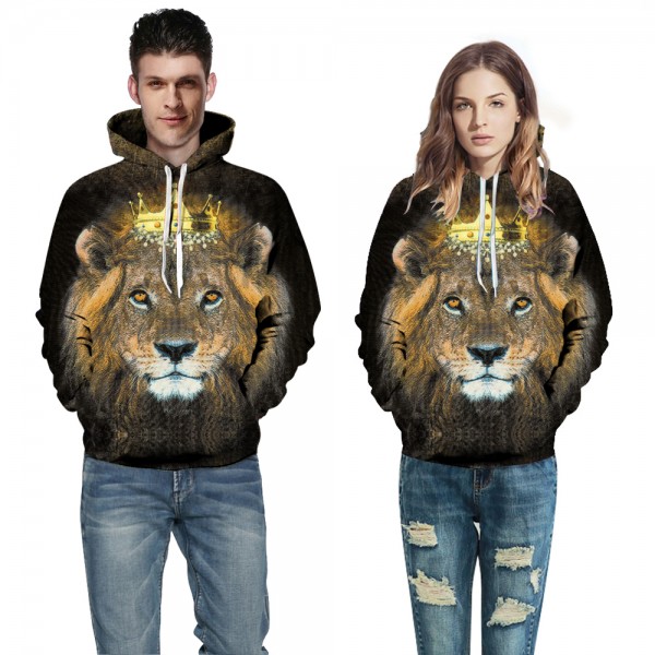 Lion King 3D Hoodies Sweatshirt Pullover For Women & Men