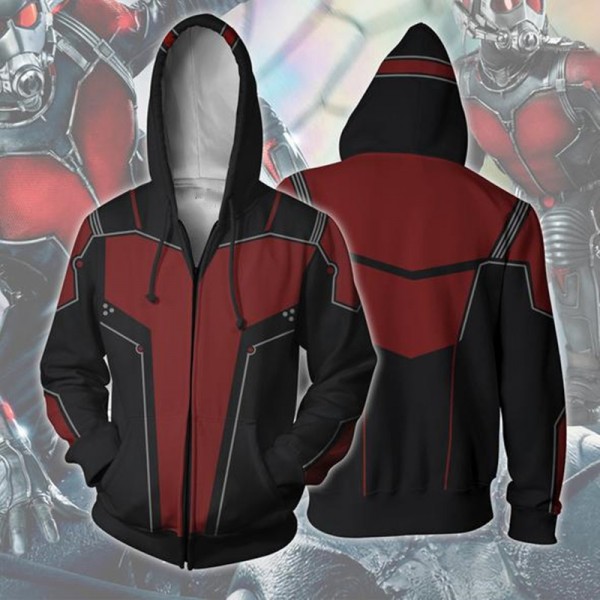 Ant-Man Red Hoodie Zip Up Jacket