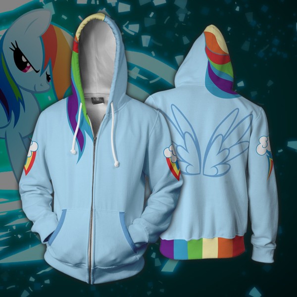 My Little Pony Hoodies - Rainbow Dash 3D Causal Hoodie Jacket