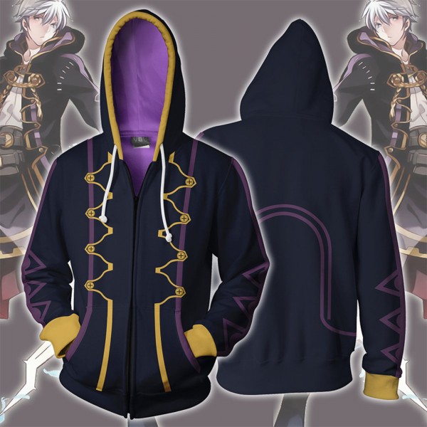 Fire Emblem Echoes Purple Zip Up Hoodie Jacket