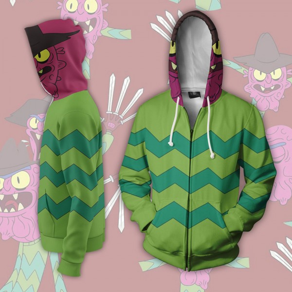 Rick And Morty Zip Up Hooded Jacket