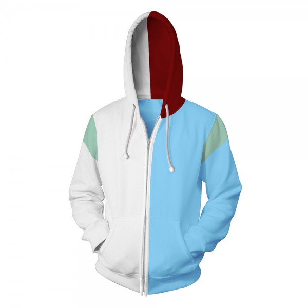 My Hero Academia Hoodies - Todoroki Shoto 3D Zip Up Hoodie Jacket Coat