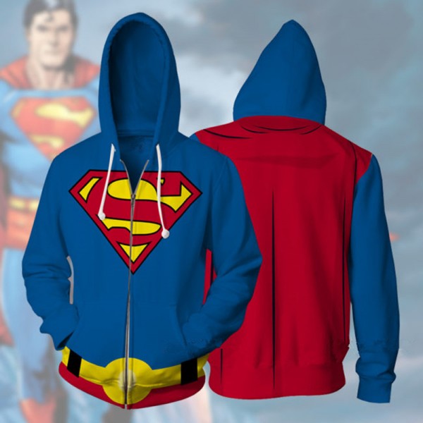 Superman Zip Up Hoodie Jacket