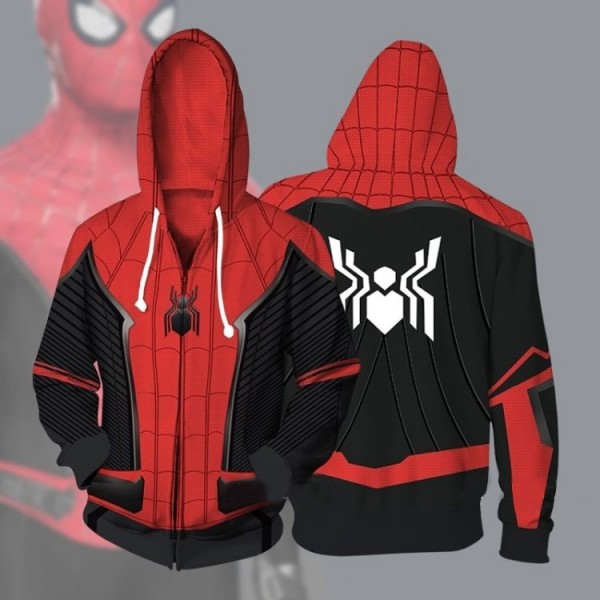 Spiderman Fashion Zip Up 3D Hoodie Jacket