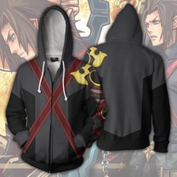 Kingdom Hearts Terra Zip Up Hoodie 3D Jacket Coat