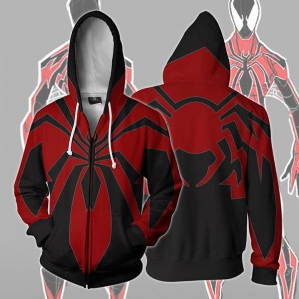 Spiderman Hoodie - Miles Morales Redesign Spider-Man 3D Zip Up Hoodies Jacket Coat