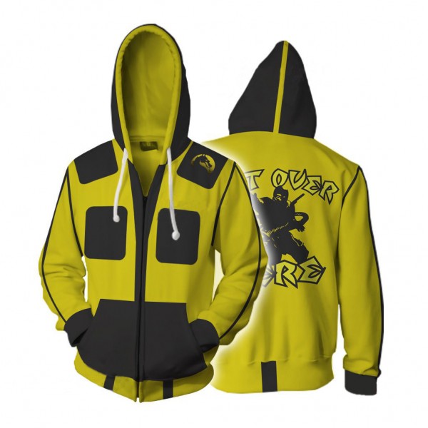 Mortal Kombat 3D Zip Up Hoodie Jacket Cosplay Costume