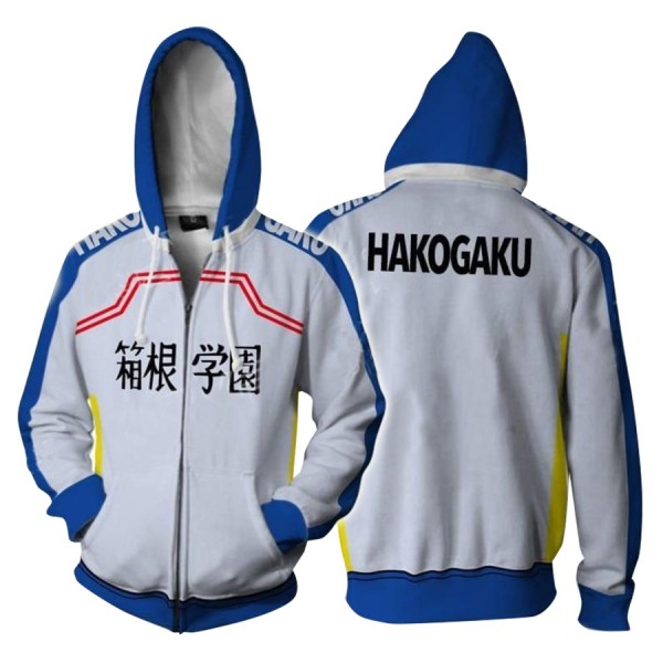 Yowamushi Pedal Hoodies - Glory Line Sangaku Manami 3D Zip Up Hoodie Jacket Cosplay Costume