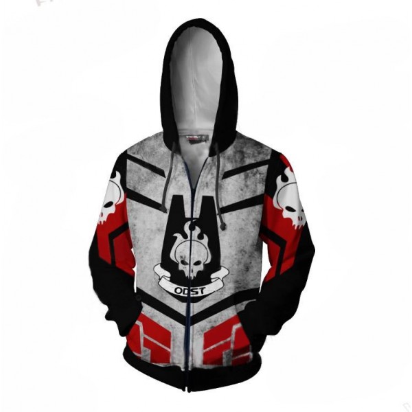Halo Hoodies - ODST 3D Zip Up Hoodie Jacket Coat Cosplay