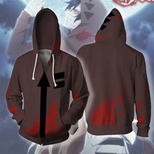 Angels of Death Isaac Foster Zack 3D Zip Up Hoodie Jacket Coat Cosplay