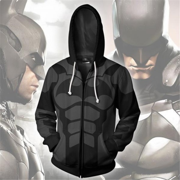 Batman Hoodie Jacket 3D Zip Up Coat Cosplay