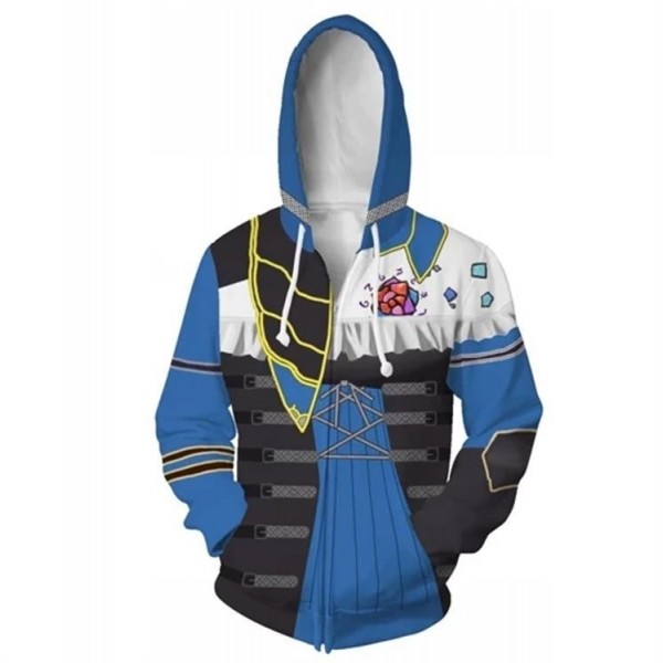 Bloodstained: Ritual of The Night Hoodie Jacket 3D Zip Up Coat Cosplay