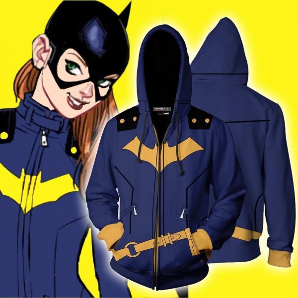 Batman Women Hoodie Jacket 3D Zip Up Coat Cosplay