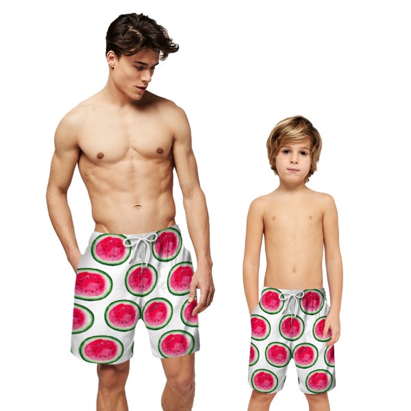 Watermelon Pattern Swim Trunks Shorts 3D Beach Shorts For Men Boys