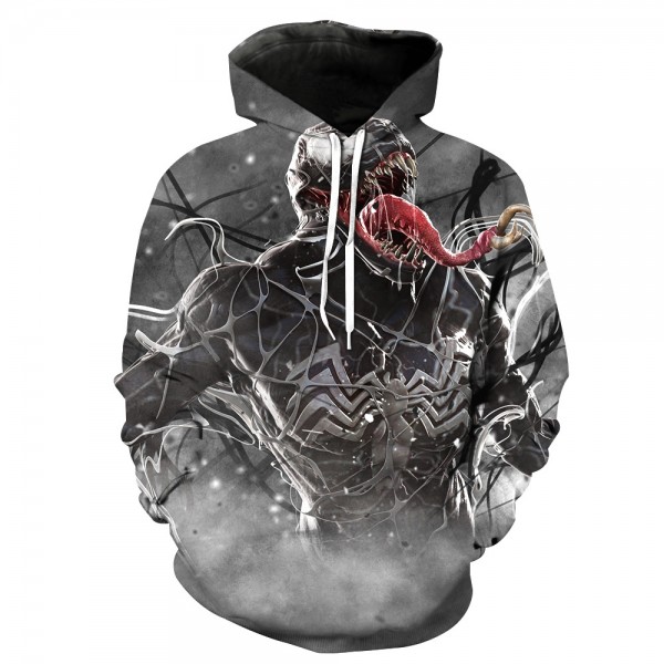 Spiderman Venom 3D Fashion Hooded Sweater