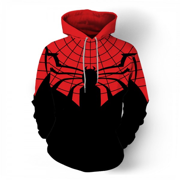 Red Spiderman Casual Men's 3D Hoodie